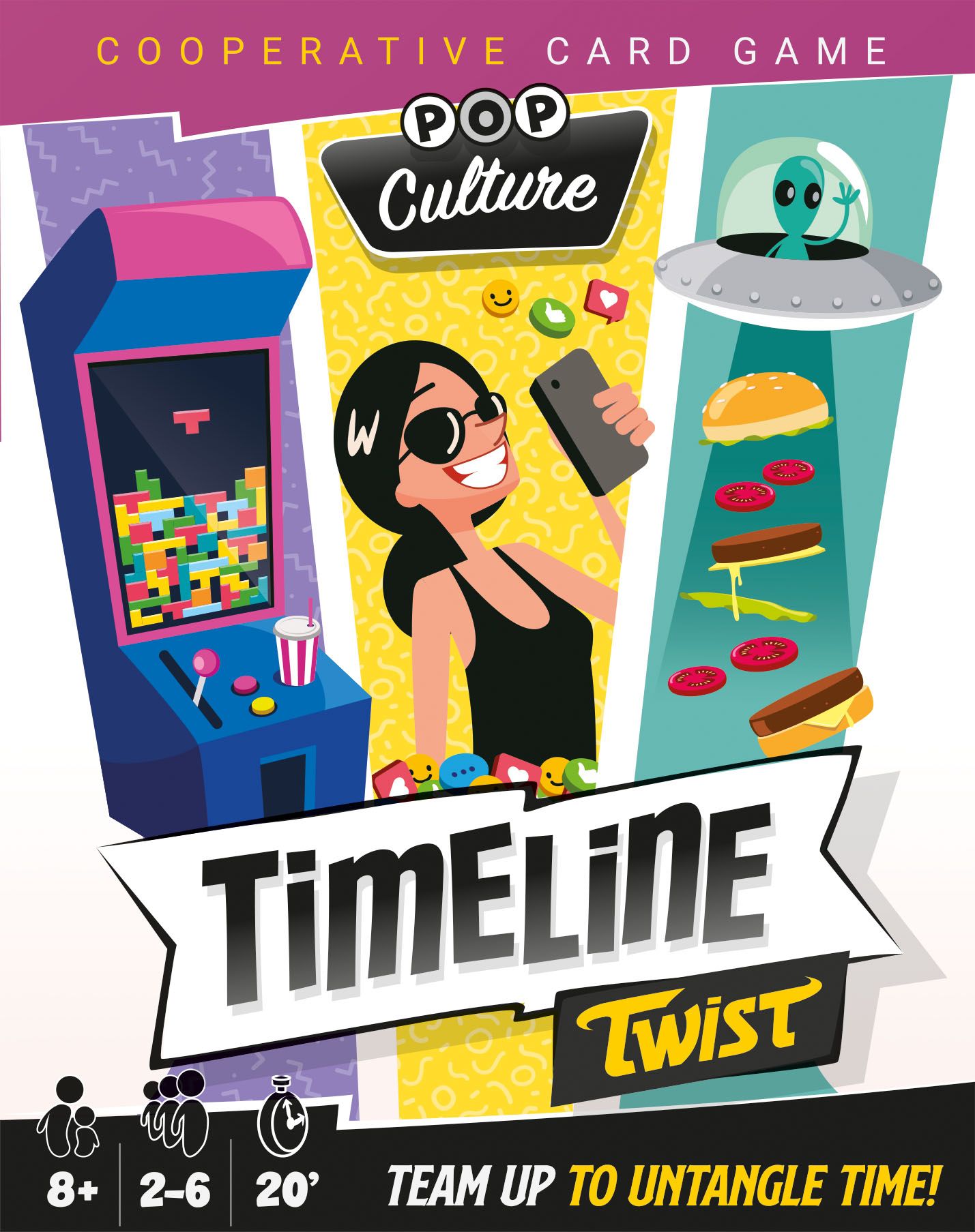 Timeline Twist: Pop Culture board game box