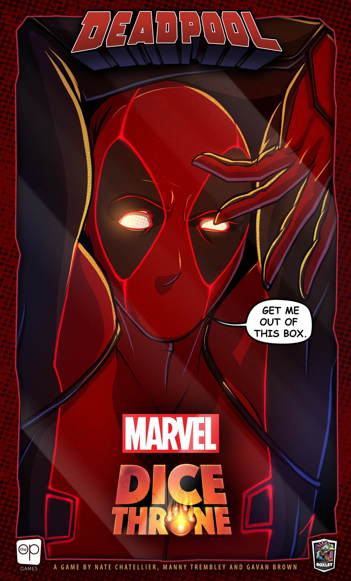 Marvel Dice Throne: Deadpool board game box