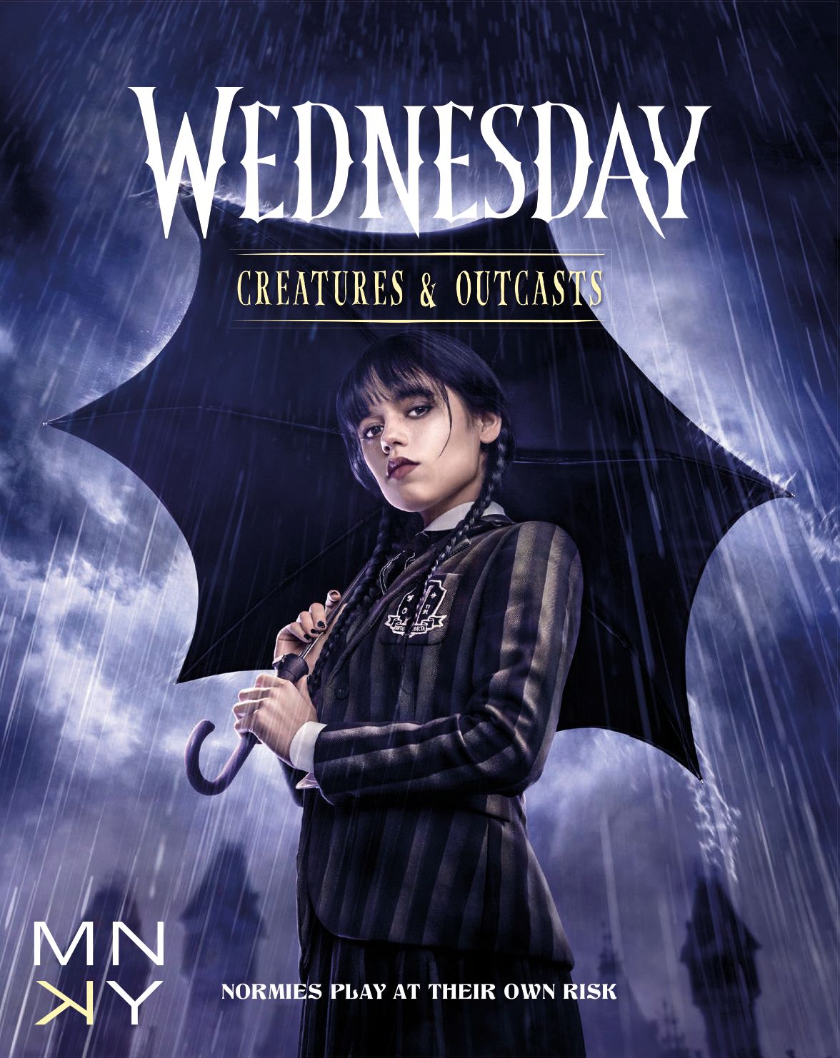 Wednesday: Creatures & Outcasts board game box