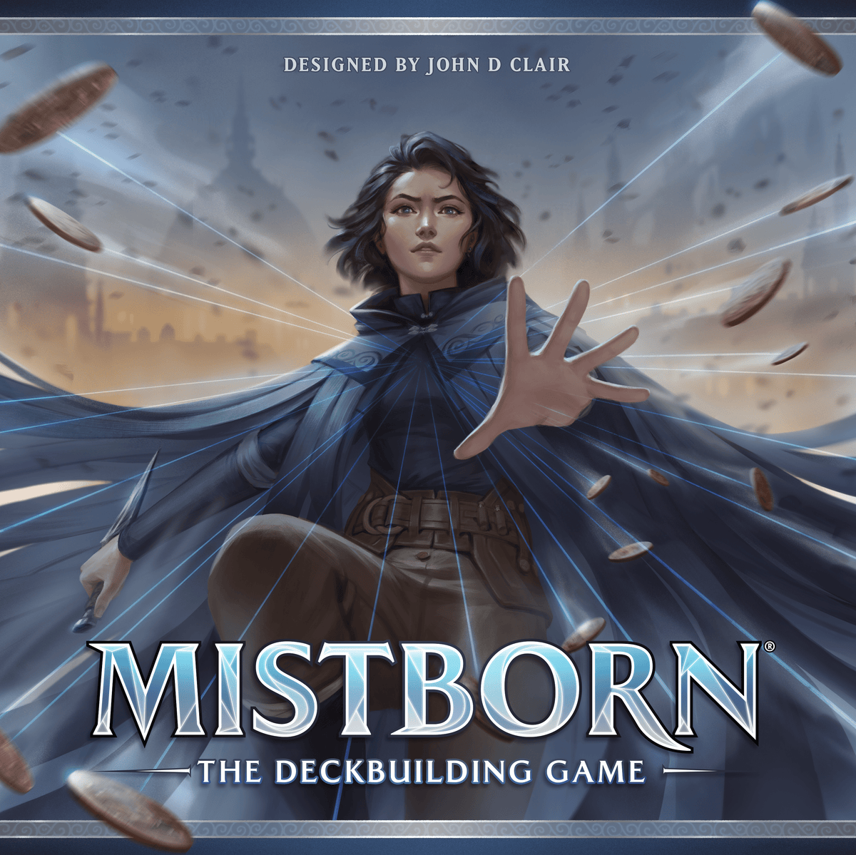 Mistborn: The Deckbuilding Game board game box
