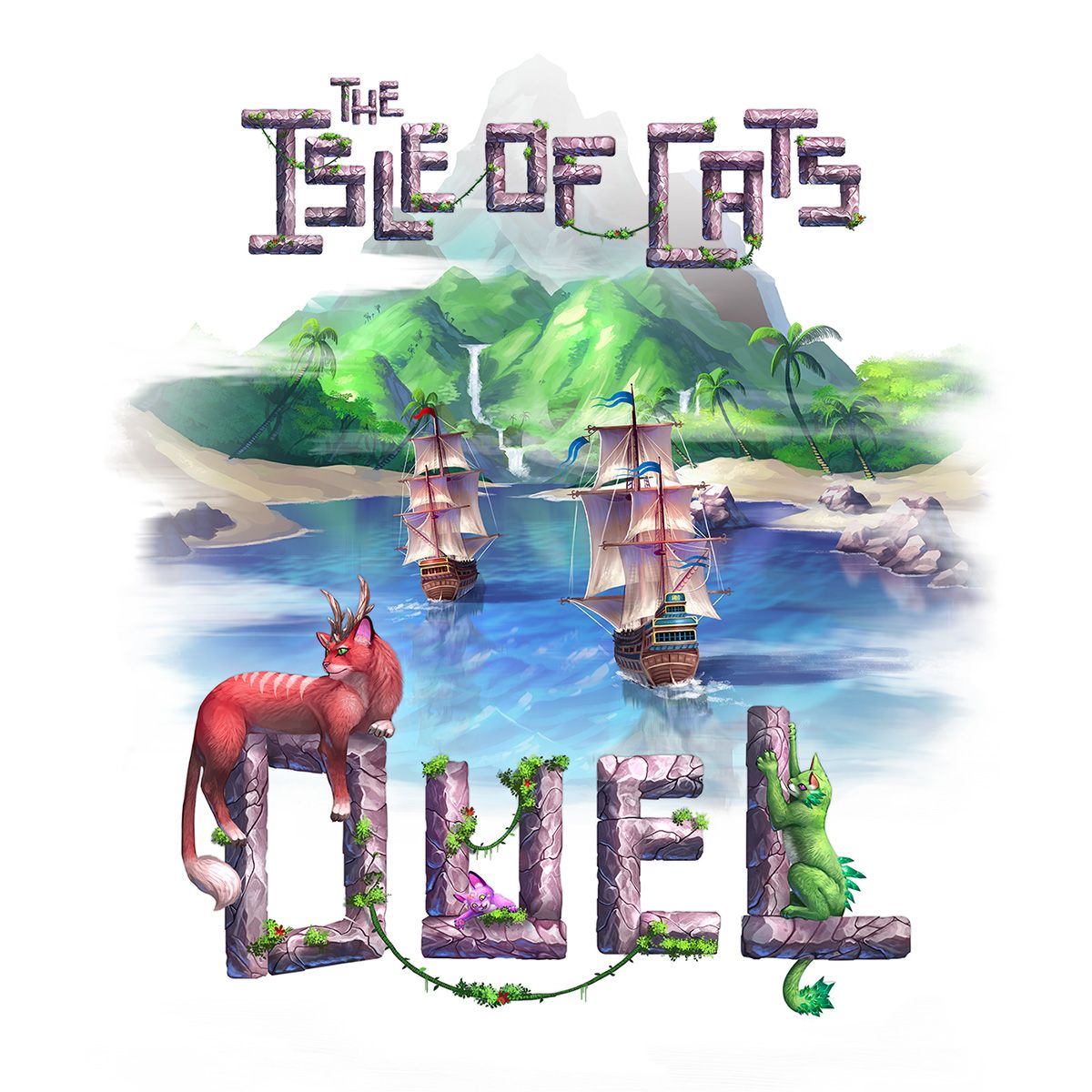 The Isle of Cats Duel board game box