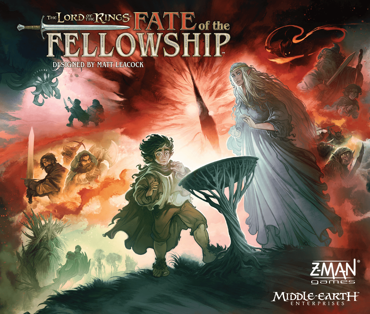 The Lord of the Rings: Fate of the Fellowship board game box
