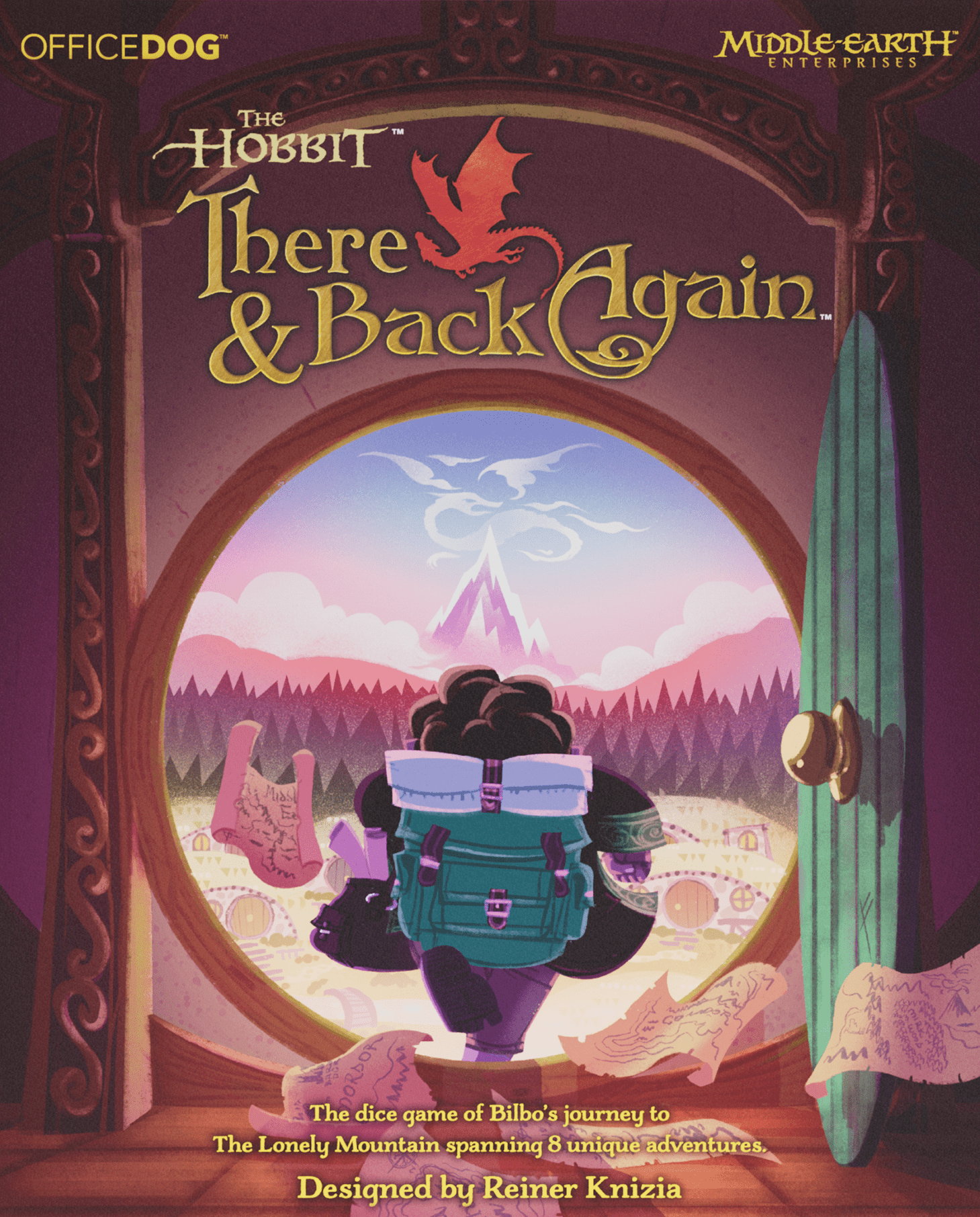 The Hobbit: There and Back Again board game box