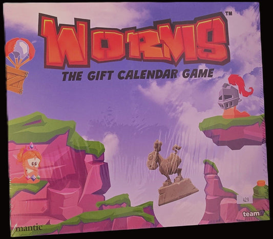 Worms: The Gift Calendar Game board game box