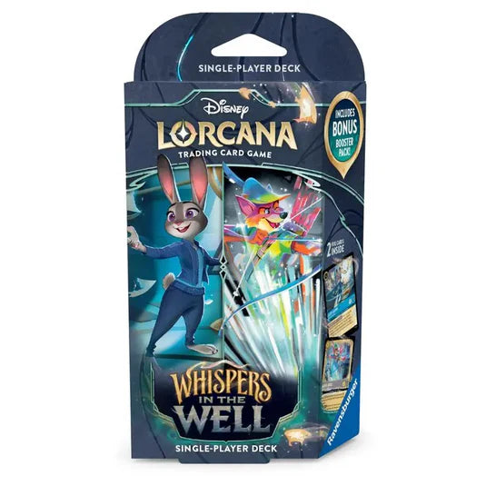 Lorcana Set 10 Whispers in the Well Starter Deck - Judy Hops + Robin Hood