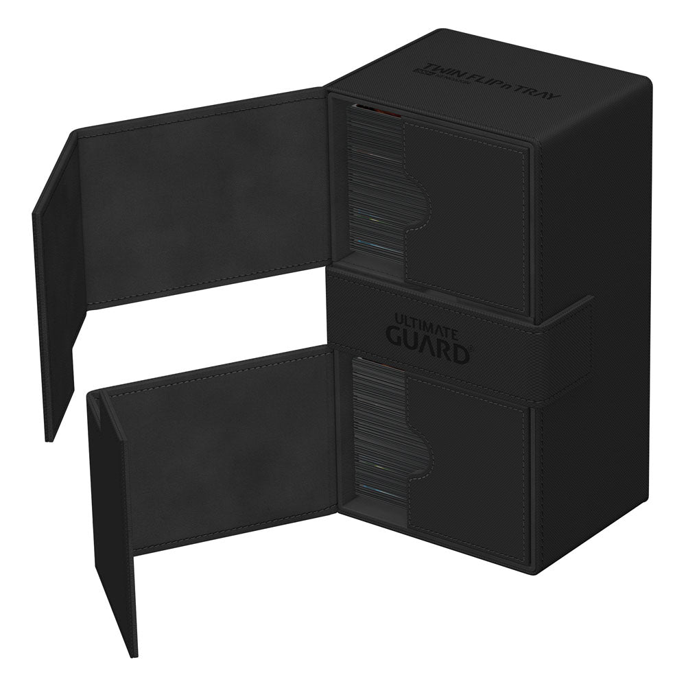 Ultimate Guard Twin Flip`n`Tray 200+ Xenoskin Monocolor Black