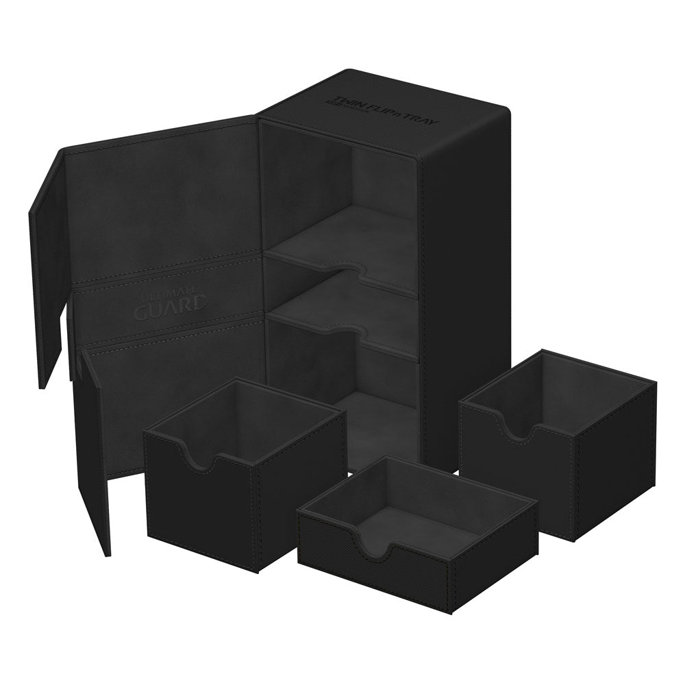 Ultimate Guard Twin Flip`n`Tray 200+ Xenoskin Monocolor Black