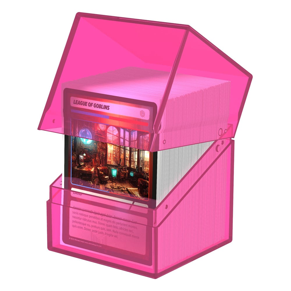Ultimate Guard Boulder Deck Case 100+ Standard Size Clear - Rhodonite