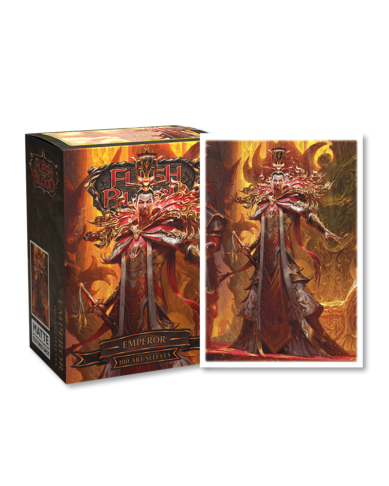 Dragon Shield - Flesh and Blood Brushed Art Sleeves - Emperor